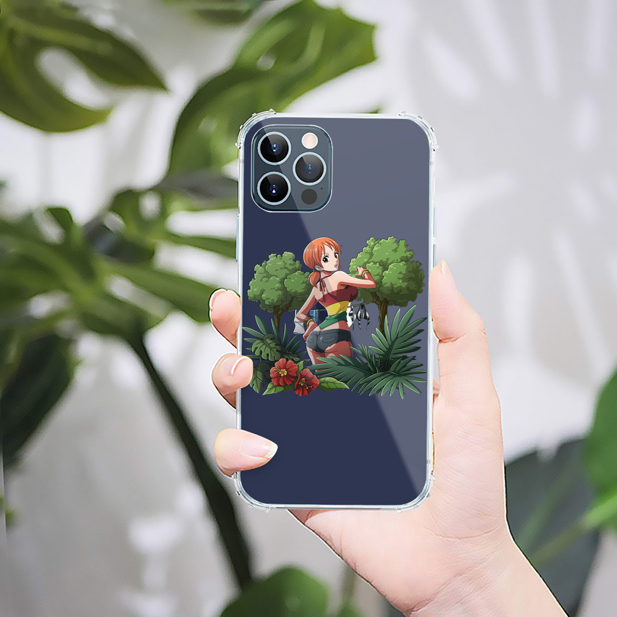 （画像用） ワンピース ナミ ONE PIECE Nami 【iPhone 12シリーズ対応】透明スマホケース（クリアソフトケース）